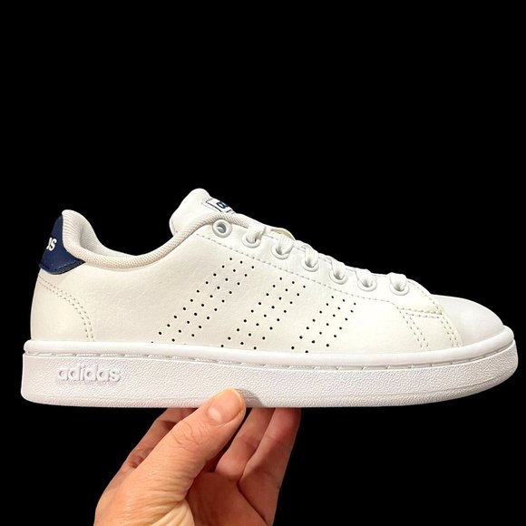 Adidas Advantage Big Boys Lace up Sneakers Size 3.5 White Comfortable Shoes - Picture 15 of 15